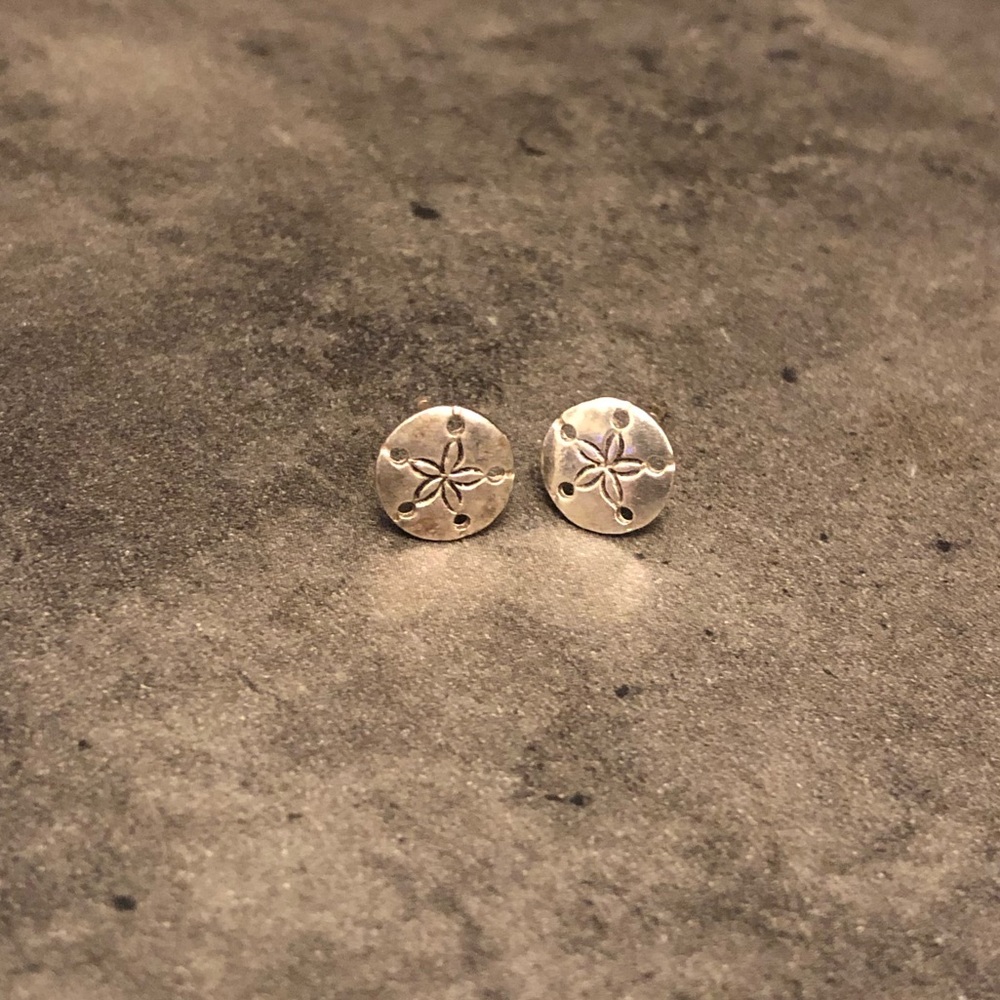 Sterling Silver Sand Dollar Studs